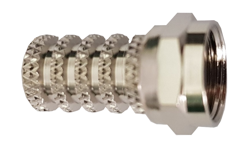 CONN F SPINA AD AVVITARE IN OTTONE NICHELATO CON OR PER CAVI Ø5mm