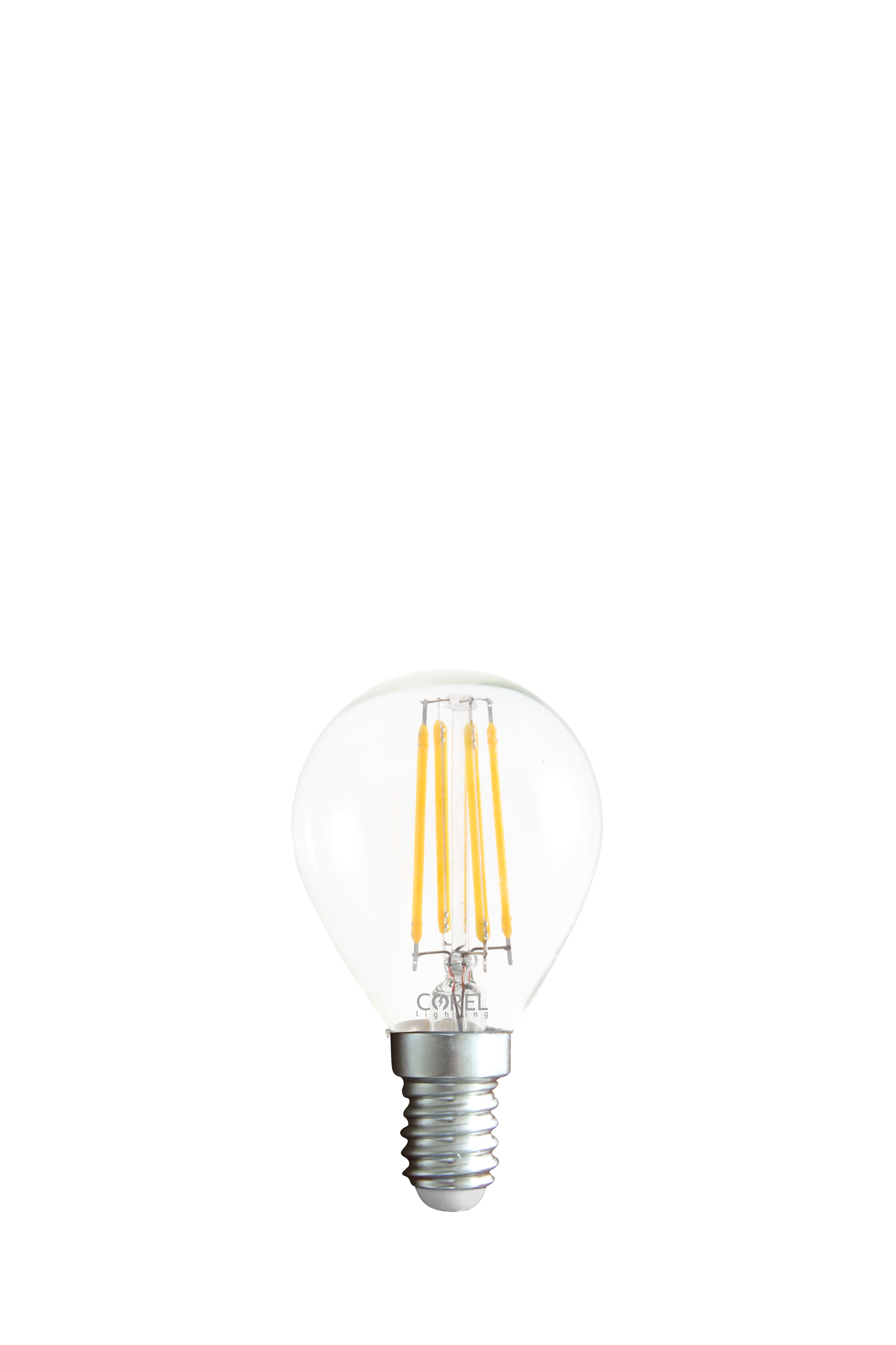 LAMPADINA A LED A FILAMENTO G45 CHIARA 4W E14 3000K