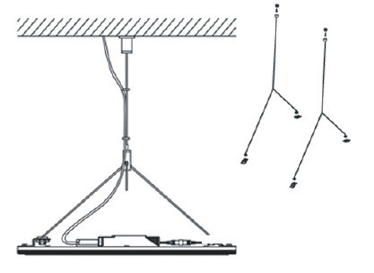 KIT SOSPENSIONE PANNELLO A LED PAL40DR