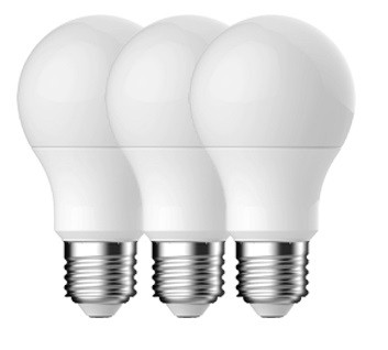 LAMPADINA A LED SMD A60 9.5W E27 2700K TRI-PACK