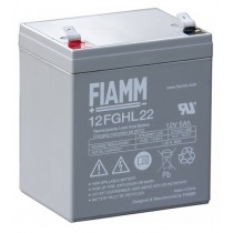 BATTERIA FIAMM RICARICABILE AL PIOMBO SERIE FGHL - HIGH RATE LONG LIFE 12V 5.0Ah