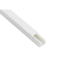 CANALINA IN PLASTICA BIANCA 2m 12x12mm