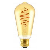 LAMPADINA A LED DECO "SPIRAL" ST64 DIMMERABILE 5W E27 2000K GOLD