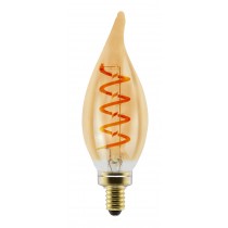 LAMPADINA A LED DECO "SPIRAL" C35 TIP DIMMERABILE 2,5W E14 2000K GOLD