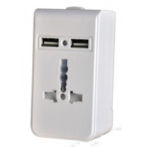 PRESA CONVERTITORE MULTIPLUG CON PRESE USB-IDEALE PER CHI VIAGGIA