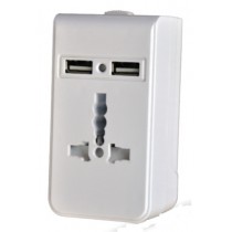 PRESA CONVERTITORE MULTIPLUG CON PRESE USB-IDEALE PER CHI VIAGGIA