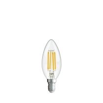 LAMPADINA A LED A FILAMENTO C35 CHIARA 4W E14 3000K