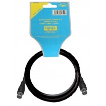 CATV CABLE 75 OHM DA SPINA F A SPINA F-INNESTO RAPIDO NERO 1.5mt