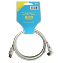 CATV CABLE SPINA - SPINA 90° 9.5mm BIANCO 1.5mt
