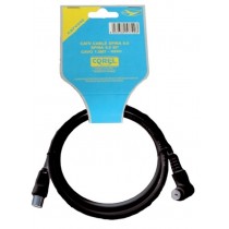 CATV CABLE SPINA - SPINA 90° 9.5mm NERO 1.5mt