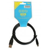 CAVO SPINA USB A/SPINA USB MINI 5PIN NERO 1.5mt