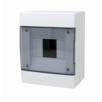 CENTRALINO DA PARETE IP40 4 MODULI BIANCO - PORTELLO FUME'