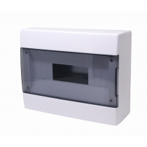 CENTRALINO DA PARETE IP40 12 MODULI BIANCO PORTELLO FUME'