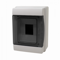 CENTRALINO DA PARETE IP65 4 MODULI GRIGIO - PORTELLO FUME'