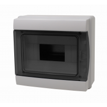 CENTRALINO DA PARETE IP65 8 MODULI GRIGIO - PORTELLO FUME'