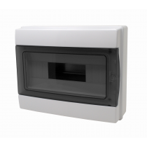 CENTRALINO DA PARETE IP65 12 MODULI GRIGIO - PORTELLO FUME'