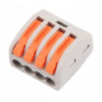 MORSETTO RAPIDO 1POLO-4VIE PER CAVI FINO A 2.5mm²