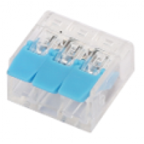 MORSETTO RAPIDO 1POLO-3VIE PER CAVI FINO A 4mm²