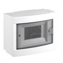 CENTRALINO DA PARETE CON PORTELLO FUME' IP40 8 MODULI BIANCO RAL9016 200x180x100