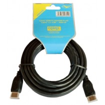 CAVO HDMI PLUG/HDMI PLUG 1.4 HIGH PERFORMANCE NERO 5mt AWG28