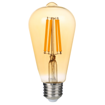 LAMPADINA A LED A FILAMENTO VINTAGE ST64 GOLD 5W E27 2700K