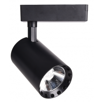 FARETTO DA BINARIO 30W NERO 3000K