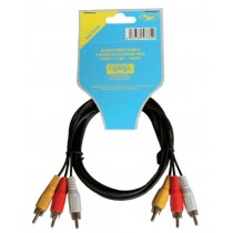 AUDIO/VIDEO CABLE 3 SPINE RCA/3SPINE RCA NERO 1.5mt