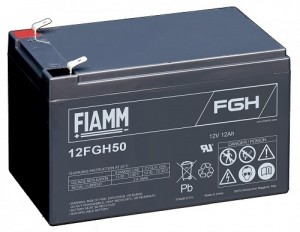 BATTERIA FIAMM RICARICABILE AL PIOMBO SERIE FGH - HIGH RATE 12V 12Ah