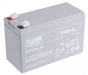 BATTERIA FIAMM RICARICABILE AL PIOMBO SERIE FGHL - HIGH RATE LONG LIFE 12V 9.0Ah