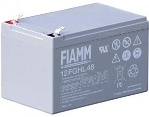 BATTERIA FIAMM RICARICABILE AL PIOMBO SERIE FGHL - HIGH RATE LONG LIFE 12V 12Ah