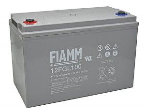 BATTERIA FIAMM RICARICABILE AL PIOMBO SERIE FGL - LONG LIFE 12V 100Ah