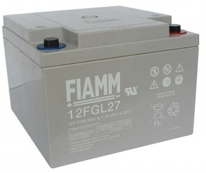 BATTERIA FIAMM RICARICABILE AL PIOMBO SERIE FGL - LONG LIFE 12V 27Ah