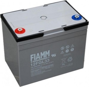 BATTERIA FIAMM RICARICABILE AL PIOMBO SERIE FGL - LONG LIFE 12V 33Ah