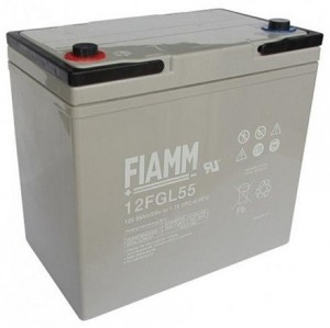 BATTERIA FIAMM RICARICABILE AL PIOMBO SERIE FGL - LONG LIFE 12V 55Ah