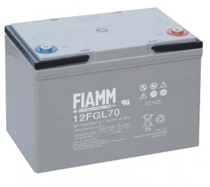 BATTERIA FIAMM RICARICABILE AL PIOMBO SERIE FGL - LONG LIFE 12V 70Ah