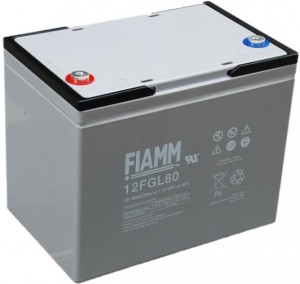 BATTERIA FIAMM RICARICABILE AL PIOMBO SERIE FGL - LONG LIFE 12V 80Ah