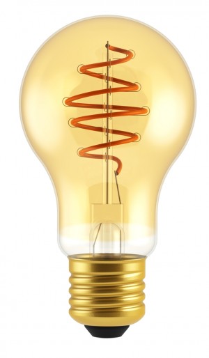 LAMPADINA A LED DECO "SPIRAL" A60 DIMMERABILE 4,5W E27 2000K GOLD