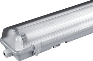 PLAFONIERA VUOTA PER TUBI A LED 120CM IP65  (2X36W)