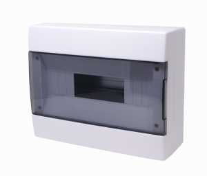 CENTRALINO DA PARETE IP40 12 MODULI BIANCO PORTELLO FUME'