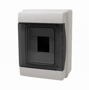 CENTRALINO DA PARETE IP65 4 MODULI GRIGIO - PORTELLO FUME'