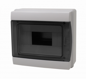 CENTRALINO DA PARETE IP65 8 MODULI GRIGIO - PORTELLO FUME'