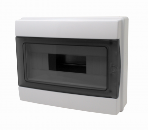 CENTRALINO DA PARETE IP65 12 MODULI GRIGIO - PORTELLO FUME'