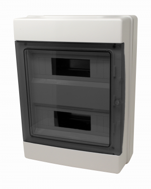 CENTRALINO DA PARETE IP65 24 MODULI GRIGIO - PORTELLO FUME'