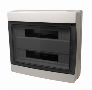 CENTRALINO DA PARETE IP65 36 MODULI GRIGIO - PORTELLO FUME'