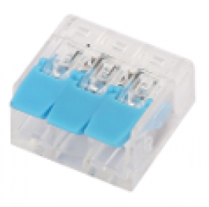 MORSETTO RAPIDO 1POLO-3VIE PER CAVI FINO A 4mm²