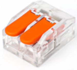 MORSETTO RAPIDO 1POLO-2VIE PER CAVI FINO A 6mm²