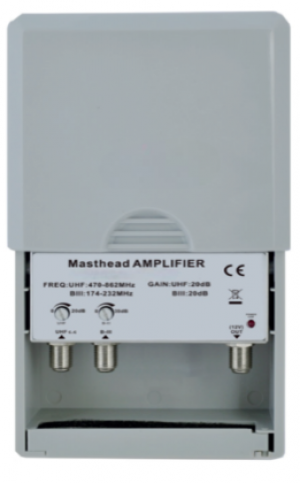 AMPLIFICATORE DA PALO 2 INGRESSI (VHF/UHF)