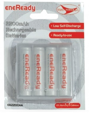 Batteria Stilo Ni-MH Ricaricabile AA 2200mAh