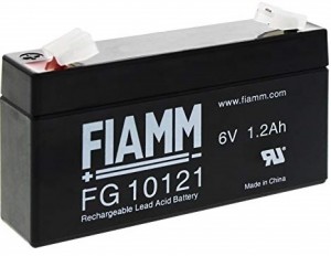 BATTERIA FIAMM RICARICABILE AL PIOMBO SERIE FG - STANDARD 6V 1.2Ah