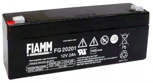 BATTERIA FIAMM RICARICABILE AL PIOMBO SERIE FG - STANDARD 12V 2.0Ah